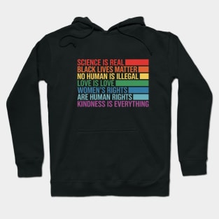Gay Pride Science Is Real Black Lives Matter Love Is Love Hoodie